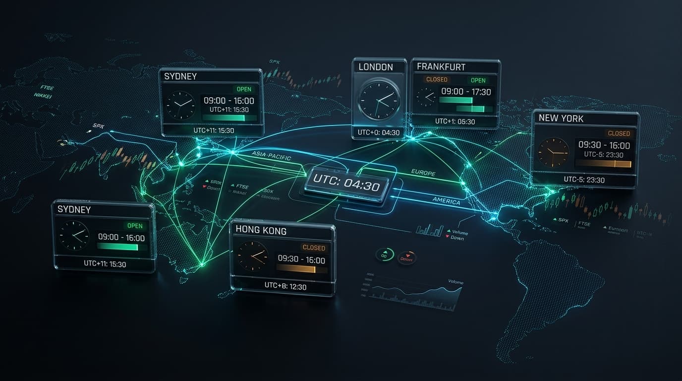 Global Stock Market Hours, Timezones & Trading Overlaps: The Complete 2026 Guide